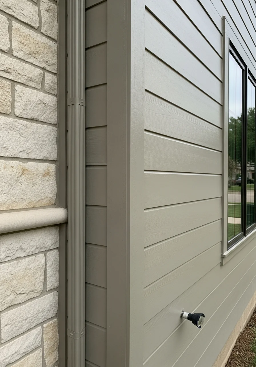 Detail of quality workmanship on a Dallas property with modern finishes and local code compliance.